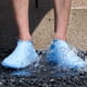 thumbnail image 5 of Bewildely 1 par de fundas de silicona reutilizables para zapatos S/M/L, cubiertas impermeables para zapatos de lluvia, para acampar al aire libre, botas de Paraguas de lluvia Azul L Bewildely HA005720-09, 5 of 6