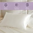 thumbnail image 4 of Mulberry Park 19 Momme 100% Silk Pillowcase for Hair and Skin – Standard 20" x 26", Zipper Closure, Ivory, 4 of 8