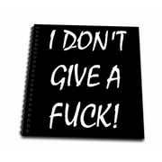 3dRose I dont give a Fuck - Mini Notepad, 4 by 4-inch