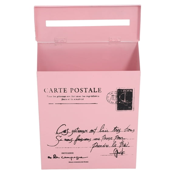 Raindrops Wall Mounted Mailbox Vintage Post Box Letter Mailbox Suggestion Box Retro Style Mailbox