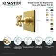 thumbnail image 4 of Kingston Brass KS4041AX Restoration Single-Handle Six-Way Diverter Valve with Square Trim Kit, Polished Chrome, 4 of 4