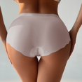 thumbnail image 5 of Panties for Women,Stylish Low Rise Panties Breathable Soft Blend Everyday Comfortable Underwear Seamless Design with Lace Trim for All Day Wear,Womens Underwear,Khaki,S, 5 of 6