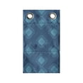 thumbnail image 1 of Ethnic Hanging Pocket Organizer, Traditional Bohemian Rhombuses with Zigzags Geometrical Culture Art, Printed Polyester Storage Bag with Pockets, 9" x 27", Dark Sky Blue Sea Blue, 1 of 2