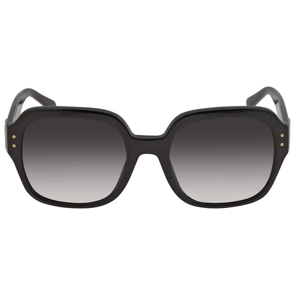 Tory Burch TY 7143U Plastic Womens Square Polarized Optical Sunglasses Black 56mm Adult