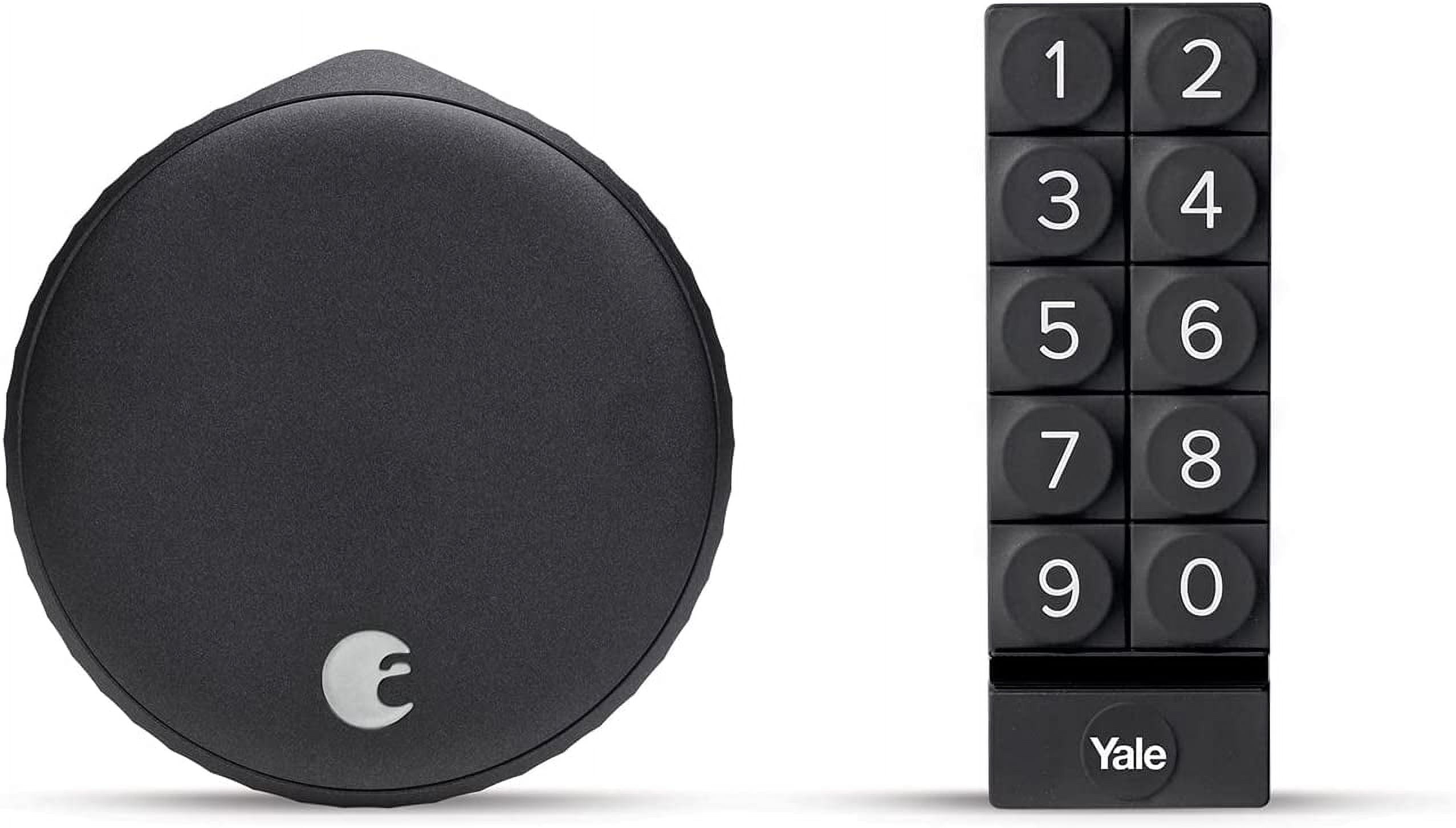 August Home AUG-SL05-KY2-G01 WiFi Smart Lock plus Smart Keypad, Matte Black