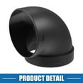 thumbnail image 5 of Unique Bargains Car Heater Warm Air Ducting Pipe Single Connection Elbow Outlet Connector 3.54'' 90mm OD Black, 5 of 6