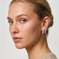 thumbnail image 3 of YEUOYEA 3 Pairs Small Huggie Hoop Earrings Set for Women, Hypoallergenic 14K Gold Plated S925 Sterling Silver Post, Jewelry Gift, 3 of 6
