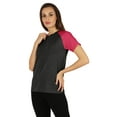 thumbnail image 3 of Inkmeso Womens Raglan Short Sleeve T-Shirt Regular Fit Casual Solid Basic Tee T-Shirts, 3 of 7
