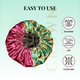 thumbnail image 4 of Large Silky Design Anime Bonnet with Elastic Soft Band Adjustable for Women and Men, Comfortable Satin Fabric, TomiokB, 4 of 8