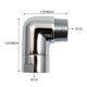 thumbnail image 4 of Shower Head Elbow Adapter Shower Arm Extension 90degree Can Change The Angle Of The Arm Does Not Limit Flow Or Pressure, 4 of 5