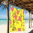 thumbnail image 2 of Ryvnso Art Hibiscus Flower Oversized Beach Towel Microfiber Bath Blankets Swimming Fitness 37" x 74", 2 of 5
