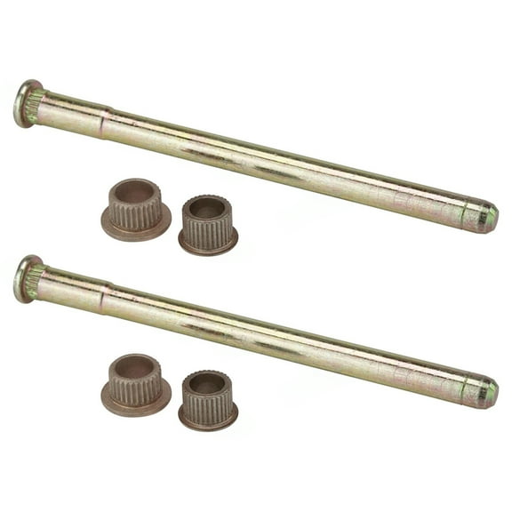 TRQ Door Hinge Pin And Bushing Kit Pair Set for GMC Chevy Pickup Truck BDA34384