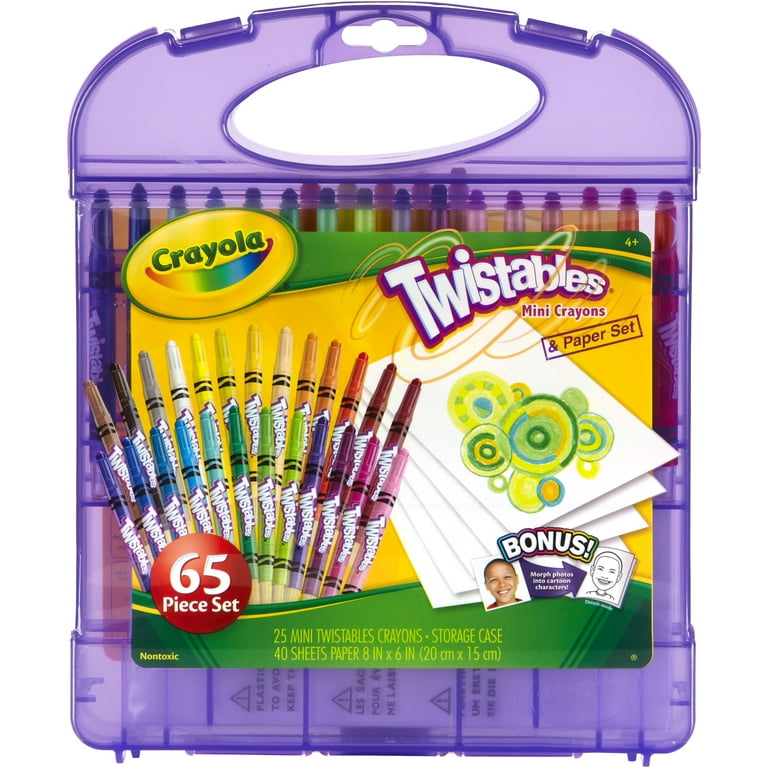 Crayola Mini Twistable Crayon and Paper 65-Piece Set