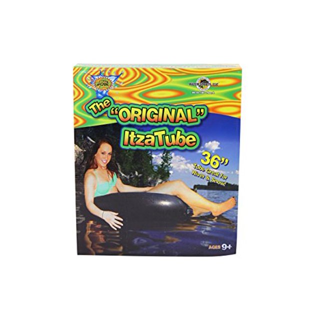 Water Sports Original ItzaTube Inflatable Black Inner Tube Large 36" Diameter