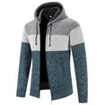 thumbnail image 2 of Geeksport Mens Full Zipper Hooded Fleece Jacket Sherpa Lined Hoodies Thick Knitted Cardigan Sweaters Outerwear, 2 of 5