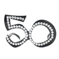 thumbnail image 2 of Toystoory Suministros para fiestas Accesorios de fotografía exquisitos y prácticos Gafas de maquillaje con diseño de número 50 interesante para madre, Kits de decoración para fiestas Toystoory HA060355-00, 2 of 6