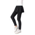 thumbnail image 4 of Fashion Girls' Leggings with Skirt - Footless Cotton Ruffle Skirt Pants for Kids for 3-12 Years, 4 of 8