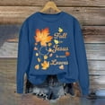 thumbnail image 2 of Uootdi Thanksgiving Long Sleeve Sweatshirts for Women Fall For Jesus He Never Leaves Sweatshirts Gift Women Cute Fall Autumn Ch ristian, 2 of 5