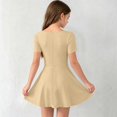 thumbnail image 5 of ATOGUTA Athletic Dress for Girls Khaki Ruffle Summer Dresses Cute Birthday Party Princess Sundress 5T-15, 5 of 7