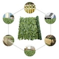 thumbnail image 3 of Miumaeov Artificial Green Leaves Privacy Fence 118'' x 39.4'' Artificial Hedges Fence and Faux Leaf Decoration for Garden Backyards Balconies Indoor Outdoor, 3 of 15