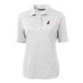thumbnail image 2 of Women's Cutter & Buck  White Cleveland Indians Cooperstown Collection DryTec Virtue Eco Pique Recycled Polo, 2 of 3