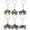 As Shown, variant on 6pcs Off Road Vehicle Charms Key Chains Cartoon Vehicle Key Chains Key Ring