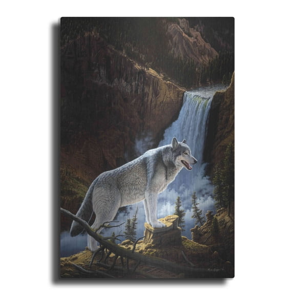 Luxe Metal Art 'Destiny' by R. Hed, Metal Wall Art, 12"x16"