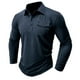 thumbnail image 1 of Blusas y camisas de manga larga con cuello redondo para hombre, cuello redondo, botones, boca plana, deportivas para hombre, blusas y camisas de manga larga con cuello redondo para hombre, 1 of 7