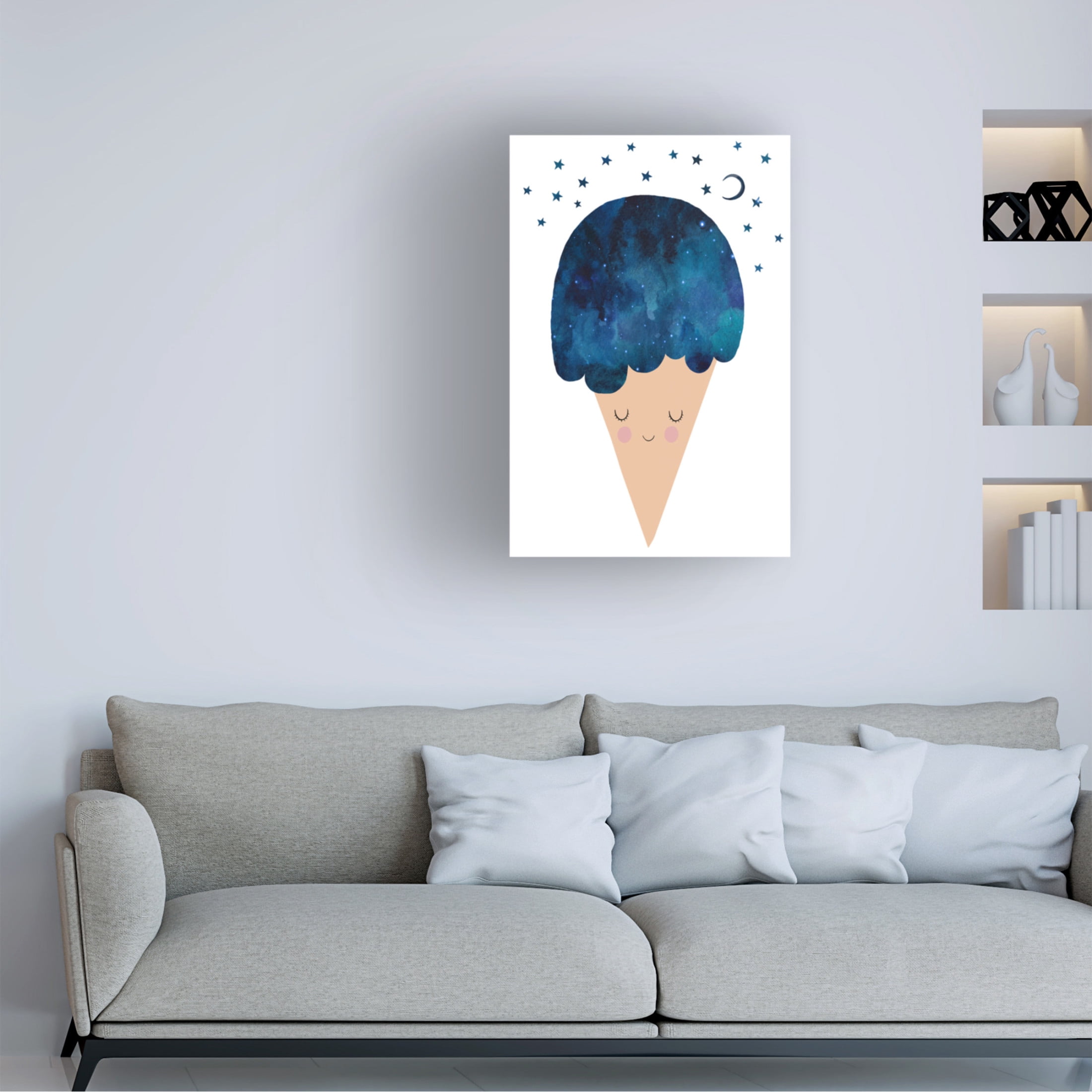 Canvas Wall Art - Treechild 'Sleep Well' Wall Art for Living Room, Bedroom, or Office D?cor by Trademark Fine Art - 12 x 19 Inches