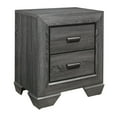 thumbnail image 5 of Contemporary 5pc King Size Bedroom Set Gray Finish Bed Dresser Mirror Nightstand Wooden Bedroom Furniture, 5 of 6