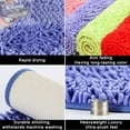 thumbnail image 3 of Super Absorbent Door Mat for Mud Paws - Non Slip Microfiber Entryway Rug, Machine Washable & Quick Dry Chenille Pet Cleaner Mat for Bathroomm, Indoor Outdoor, Deep Blue, 24"X16", 3 of 7