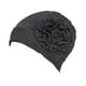 thumbnail image 5 of Turbante para pacientes con cáncer, sombreros africanos transpirables para quimioterapia. gris oscuro, 5 of 9
