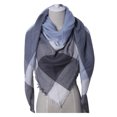 thumbnail image 1 of Guardurnaity Mujer Triangular Invierno Bufanda grande Cálido Acogedor Abrigo a cuadros de gran tamaño Capa chal Ropa, zapatos y accesorios Miscelánea azul, 1 of 6