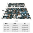 thumbnail image 2 of Greys Anatomy Blanket Soft Cozy Fleece Plush Throw Blanket All Season Ultra Warm Lightweight Cartoon Blanket Gifts for Girls Boys Women Men, 2 of 8