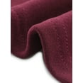 thumbnail image 5 of DARING DIVA Women's Plus Crew Neck High Low Hem Blouse 3X Burgundy, 5 of 6