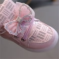 thumbnail image 6 of hengsof Toddler Glitter Shoes Girl's Flashing Sneakers with Cute Bowknot, 6 of 8