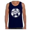 thumbnail image 1 of Men's Soccer Dad Ball Graphic Tank Tops White Vintage Father`s Day Best Soccer Player, 1 of 4