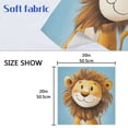 thumbnail image 5 of Napkin Satin Napkin 20*20Inchx1 Kitchen Towel Dinner Plate Towel Decorative Towel Napkin Tea Towel Suitable For Kitchen Table Cute Smiling Yellow Lion, 5 of 8