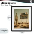 thumbnail image 4 of Stupell Industries Rustic Lodge All Cowboys Welcome Desert Black Framed Print Under Glass, 13 x 16, by Arlington Prints, 4 of 8