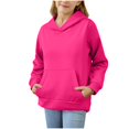 thumbnail image 3 of Hoodies for Child Girls Boys Preppy Long Sleeve Hooded Sweatshirt Pullover with Pocket Lightweight Hoodies for Girls Boys, 3 of 7