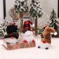 thumbnail image 4 of 3Pcs Christmas Gnome Decoration Swedish Xmas Santa Collectible Figurines with LED Light, 4 of 6