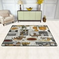 thumbnail image 2 of Cartoon Kitchen Pattern Soft Polyester Area Rug 36''x24'', Non Slip, Memory Foam, Water Absorbent, 2 of 7