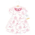 thumbnail image 2 of Hudson Baby Infant and Toddler Girls Cotton Dresses, Pink Fairytale Princess, 9-12 Months, 2 of 4
