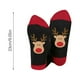 thumbnail image 2 of Calcetines navideños de algodón para hombre y mujer, con diseño de bloques de color, transpirables y con calcetines navideños de invierno., 2 of 3