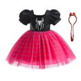thumbnail image 1 of Vestidos de tutú de malla para niños de Disney, ropa de lentejuelas, mangas abullonadas, cosplay de SpidSuffolk, cumpleaños y Halloween ix, niña zhangyuxiang unisex, 1 of 2