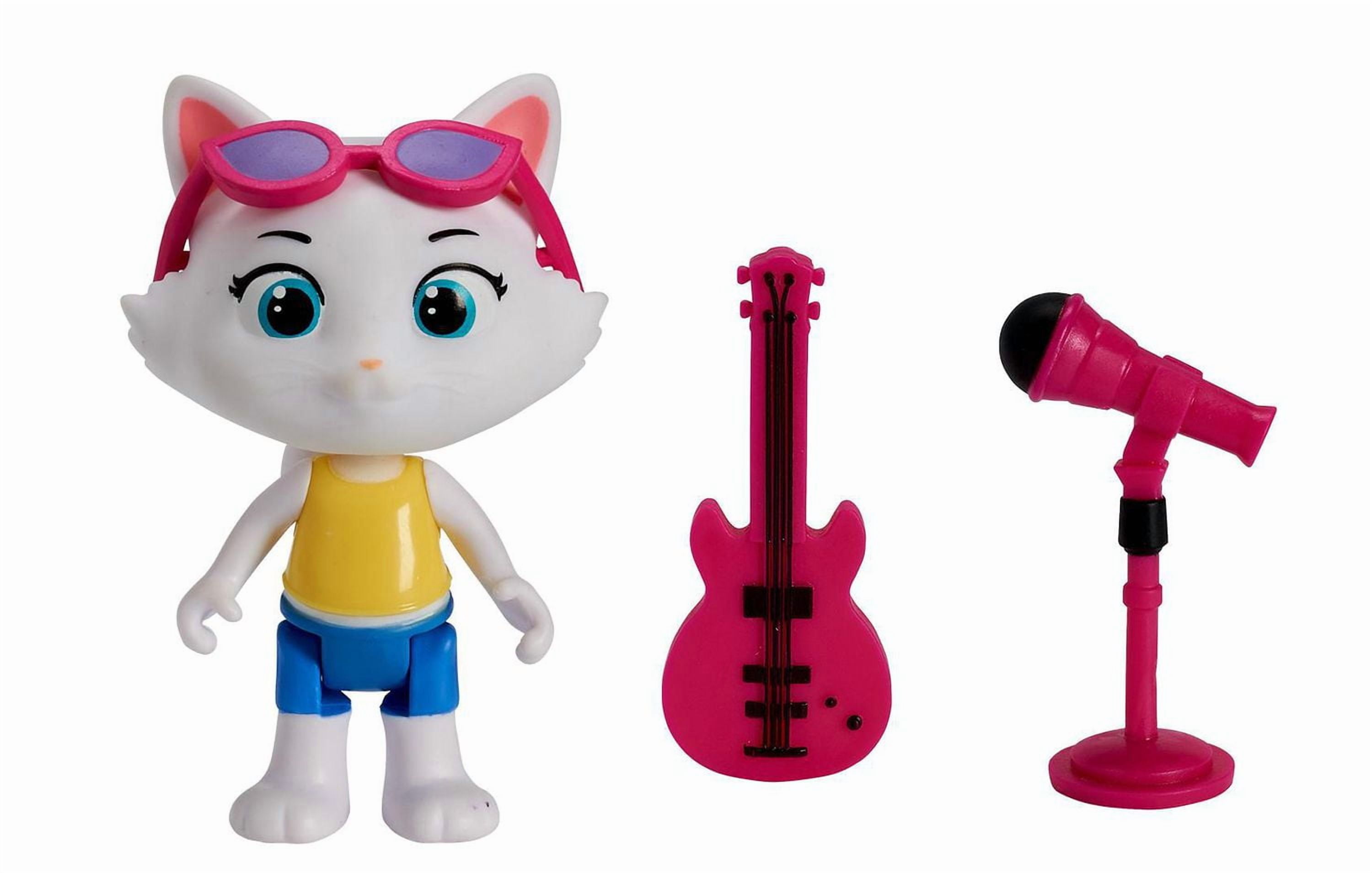 44 Cats - The Buffycats - 3" Milady Figure with Bass and Microphone Accessory