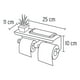 thumbnail image 2 of Porta rollo doble con soporte para celular, satín, Riviera Foset. 46357, 2 of 2