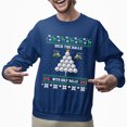 thumbnail image 2 of Christmas Sweatshirt, Deck the Halls with Golf Balls Funny Christmas Sweatshirt, Unique Holiday Golfer Sweatshirt, Golf Lover Gift for Women & Men, 2 of 5