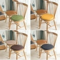 thumbnail image 3 of LKJYER Round Chair Cushion Leather Seat Cushion Round Memory Foam Chair Pad for Home Office Kitchen, 3 of 8