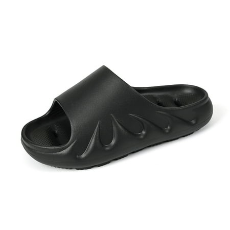 

Lopsie Slides for Women Pillow Slippers Non-Slip Bathroom Shower Sandals Soft Thick Sole Indoor and Outdoor Slides